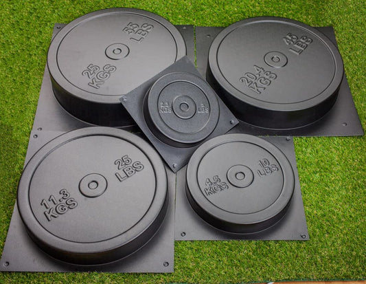 Concrete Weight Plate Mold (5 pcs)