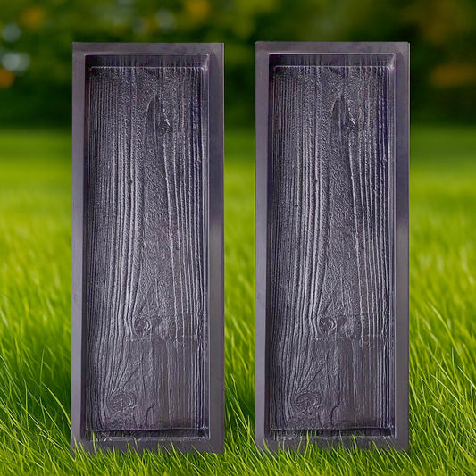 Wood Plank Paver Mold (2 pcs)